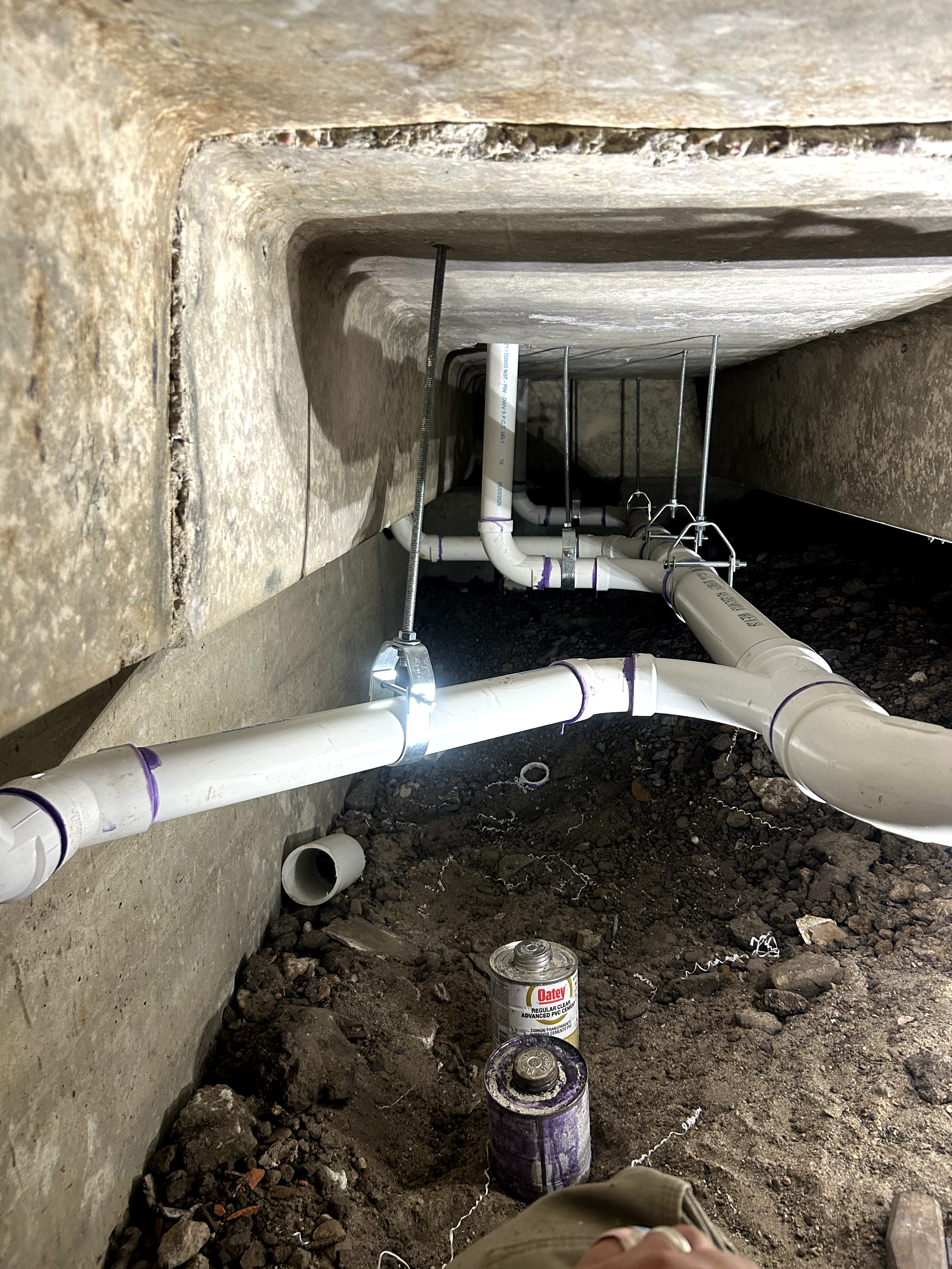 Plumbing project - Clean plumbing service and replacement work